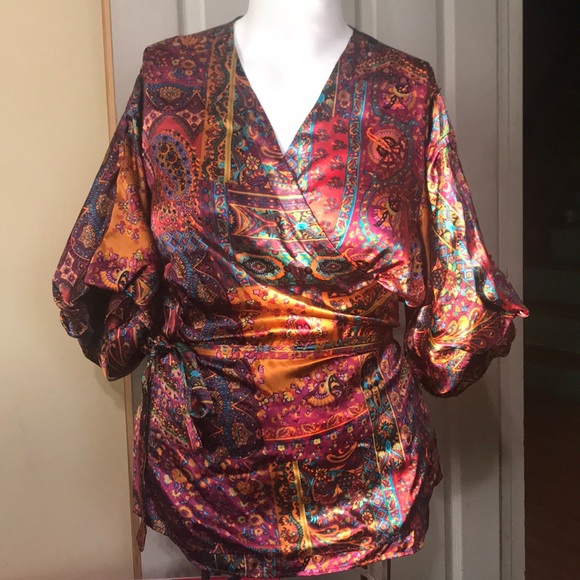 Lane Bryant Tops - Lane Bryant Wrap Blouse SZ 22W